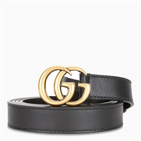 cintura gucci doppia g media|Cintura e Doppia G con perle in pelle nera .